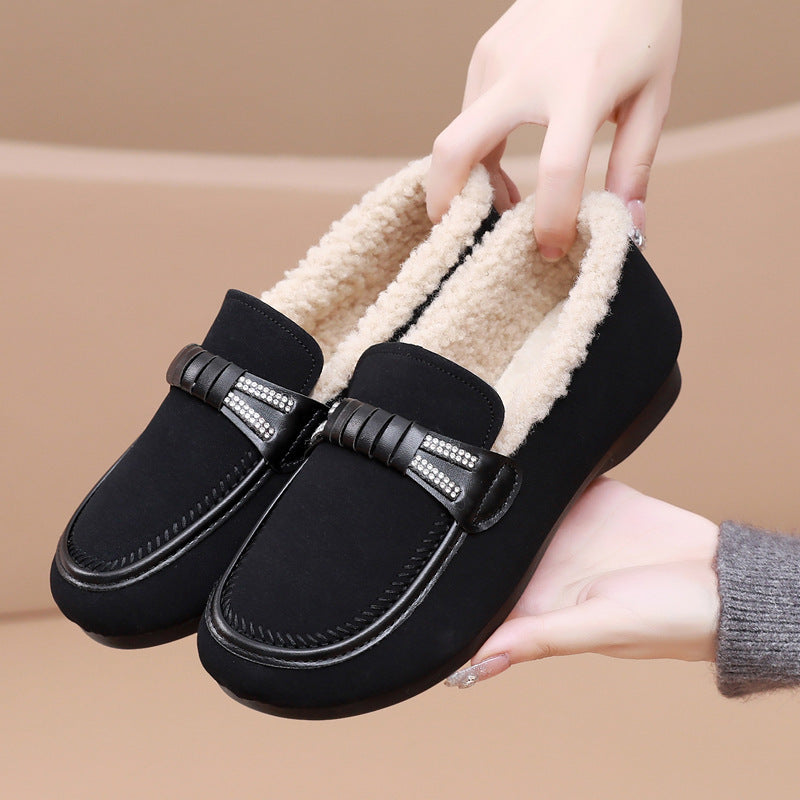 Winter Thickened Leisure Warm Mom Shoes