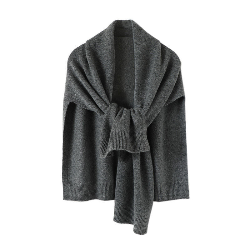 Cashmere Shawl Outer Match Knitted Thick Warm