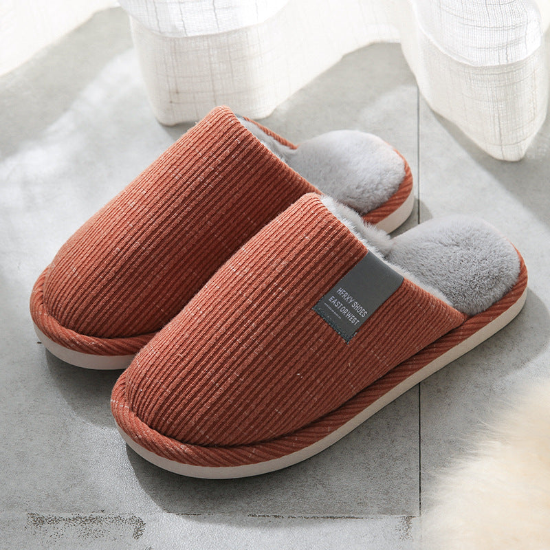 Men's Fashion Personalized Cotton Slippers Winter Indoor