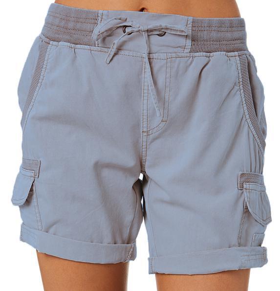 Women's Casual High Waist Cargo Shorts