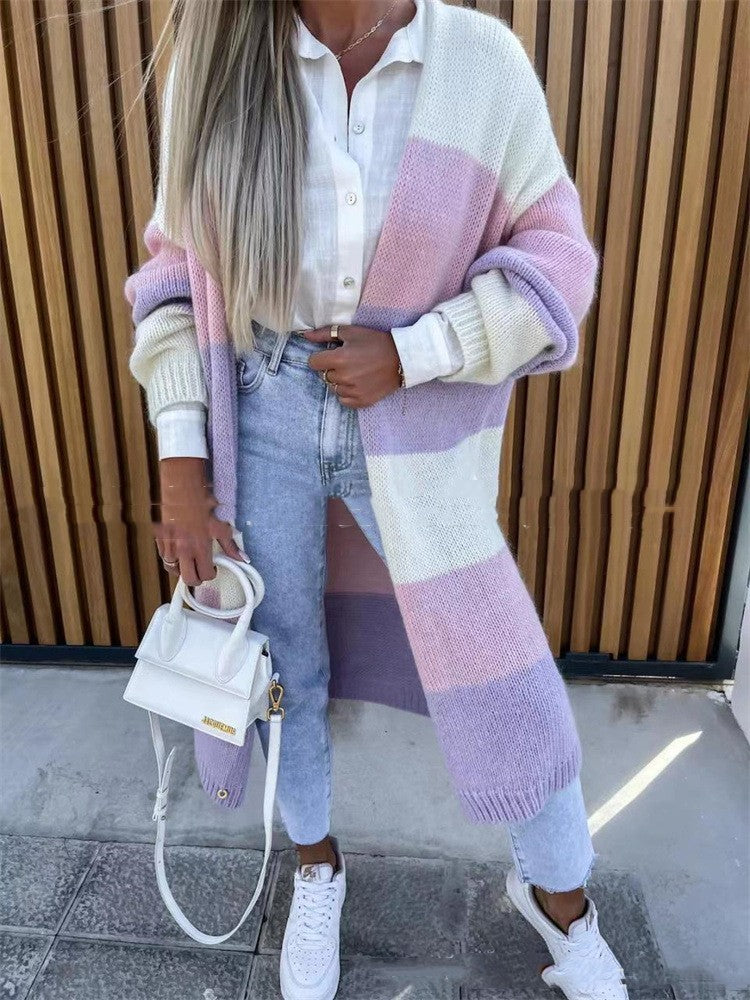 Loose Long Knitted Cardigan Coat