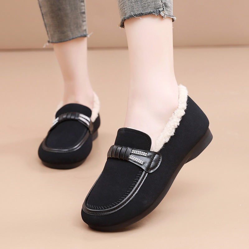 Winter Thickened Leisure Warm Mom Shoes