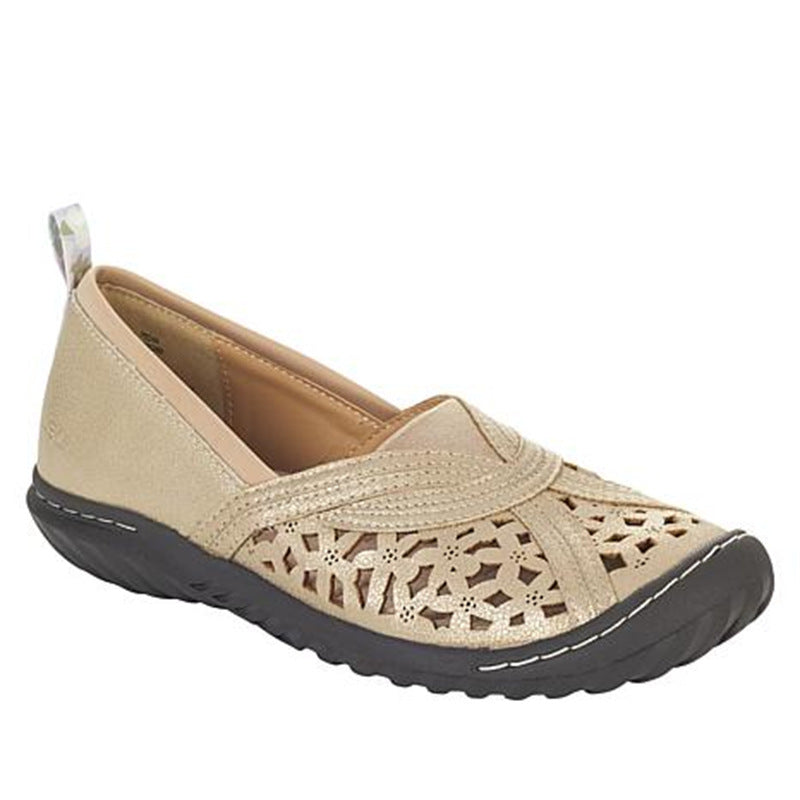 Flat Light Embroidered TPR Closed Toe Casual Women's Shoes