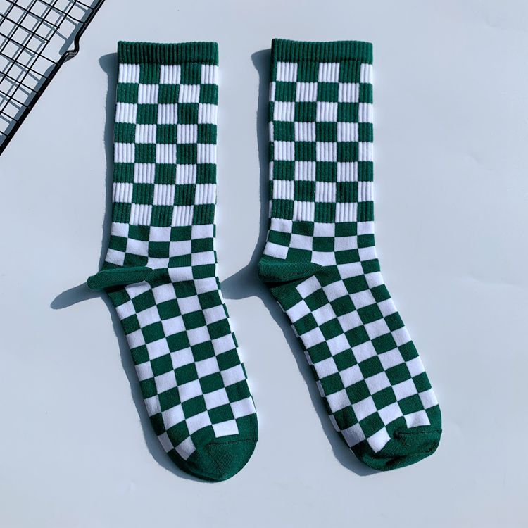 Trendy Chessboard Socks