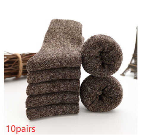 Tube Socks Thick Fleece-lined Warm Terry