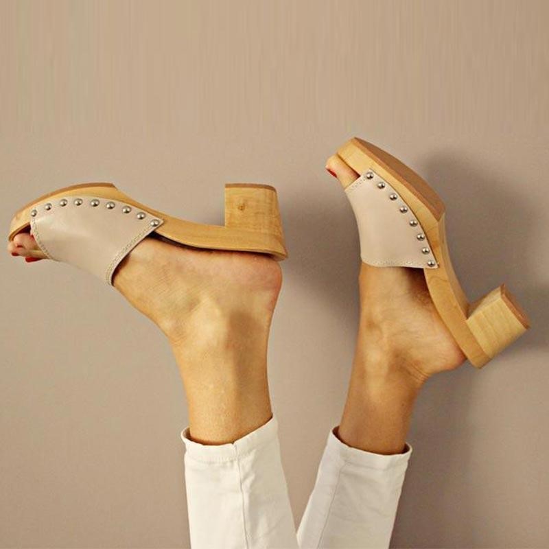 Women's Peep Toe Fashion All-match High Heels