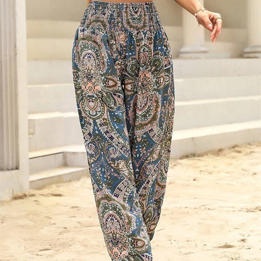 Autumn And Winter New Comfort Casual Printing Ankle Banded Pants