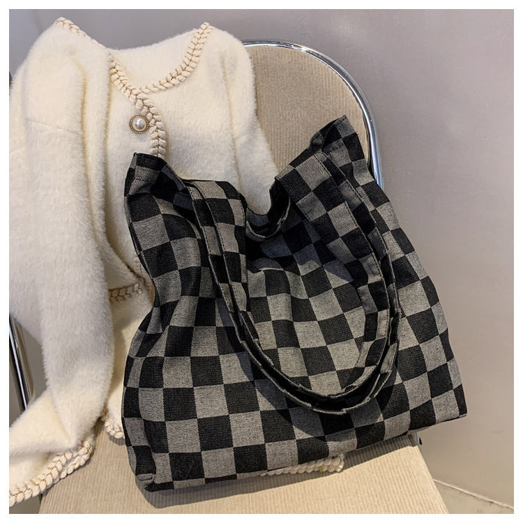 Women's Fashion Casual Checkerboard Shoulder Bag