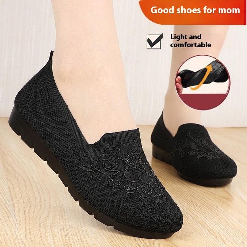 Soft Bottom Comfortable Flat Bottom Slip-on Casual Shoes