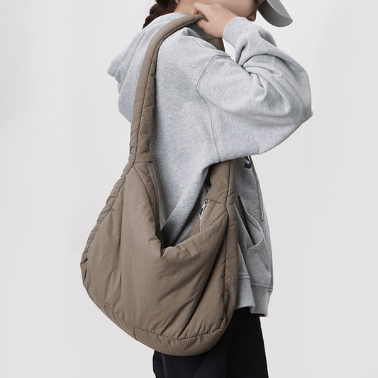 Crossbody Bag Large Capacity Casual Wide Shoulder Straps Shoulder Bag