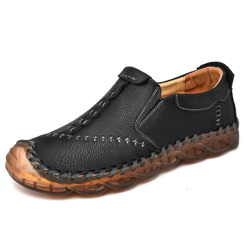 Super Fine Reinforced Leather Gommino Slip-on Casual Shoes