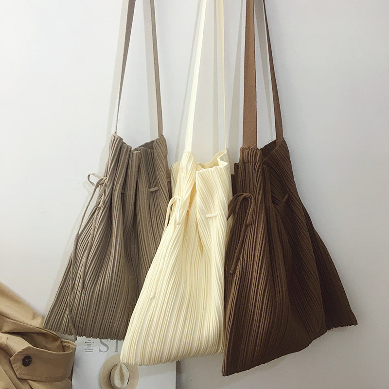 Foldable Green Shopping Bag Female Bag