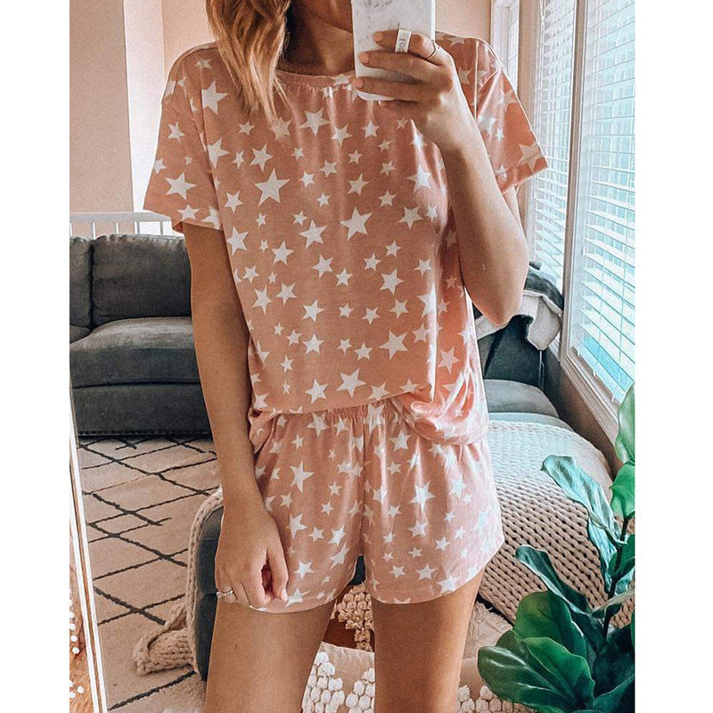 Printed Pajamas And Home Set