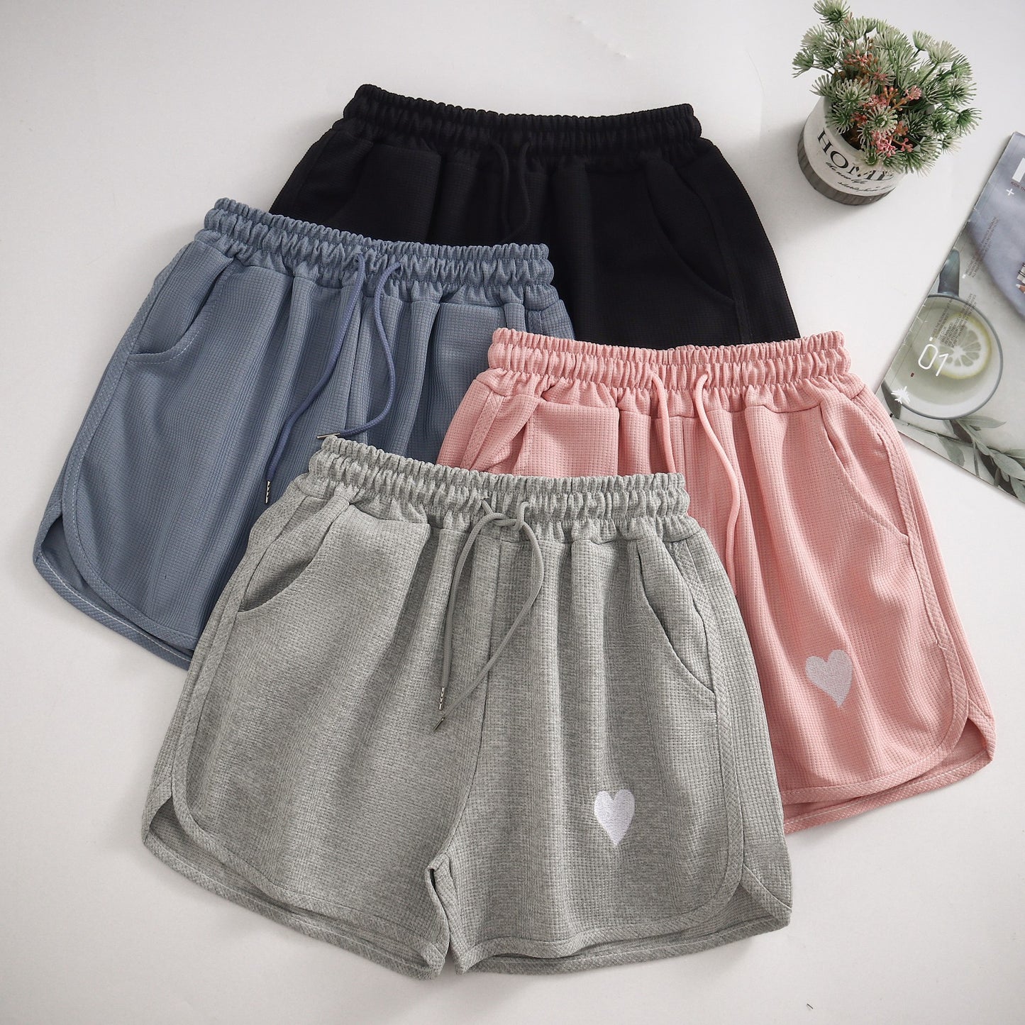 Women's comfort tiny heart Shorts