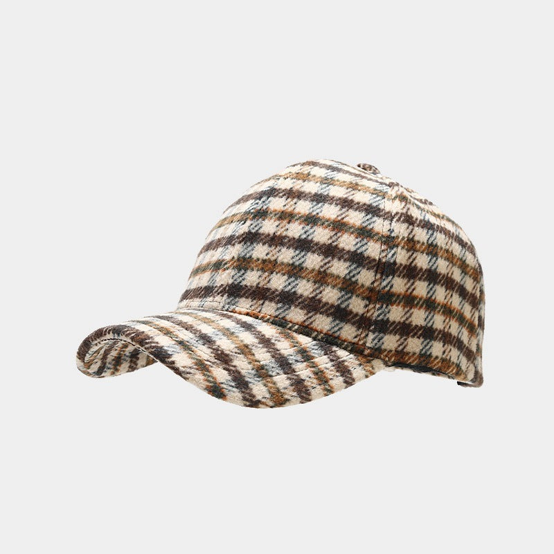 Literary Retro Classic Plaid Baseball Cap