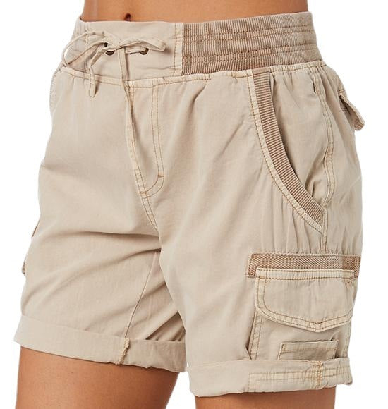 Women's Casual High Waist Cargo Shorts