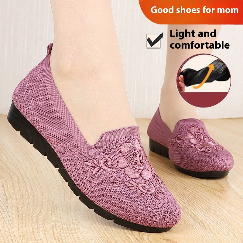 Soft Bottom Comfortable Flat Bottom Slip-on Casual Shoes