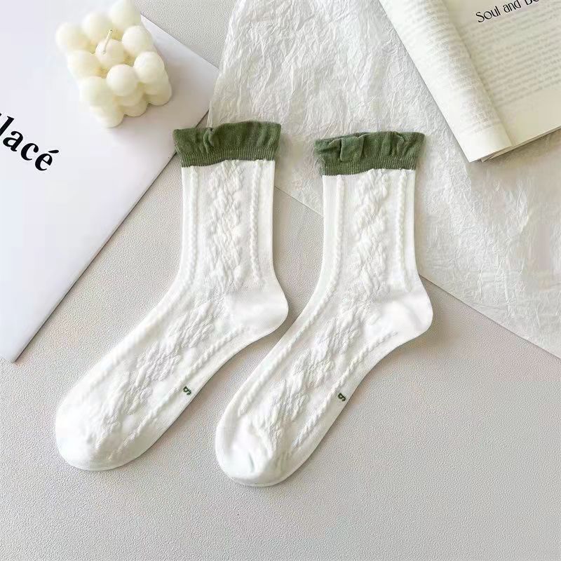 White Lace Cartoon Stockings