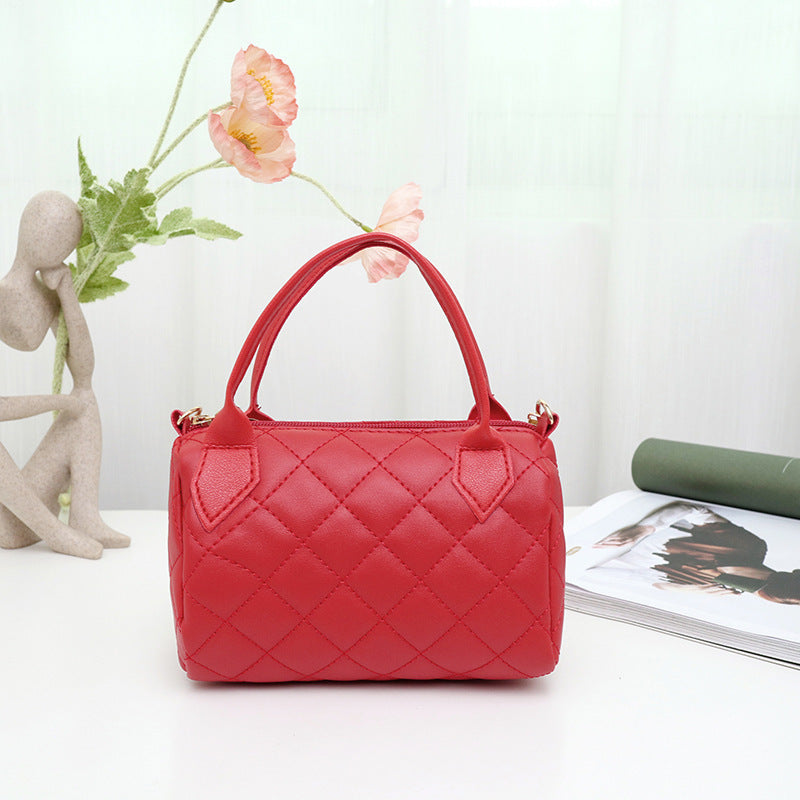 Fashion Embroidery Diamond Quilted Handbag Crossbody Bag