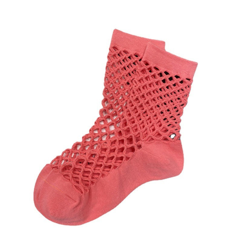 Women's Summer New Fashion Hollowed-out Mesh Hole Socks
