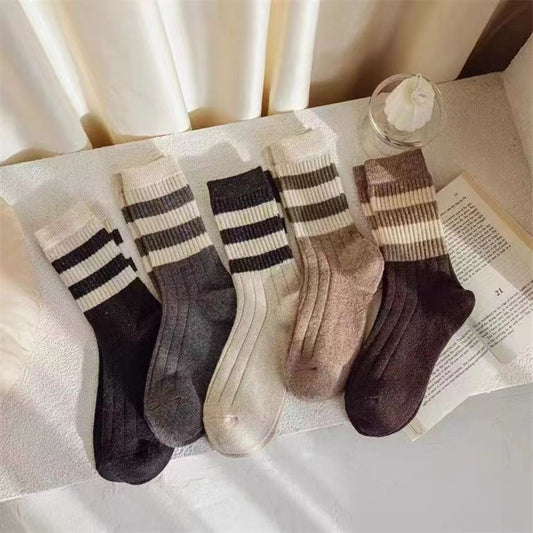 All-match Stripes Style Stockings