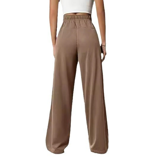 Women's Wide Leg Track Pants High Waist Loose