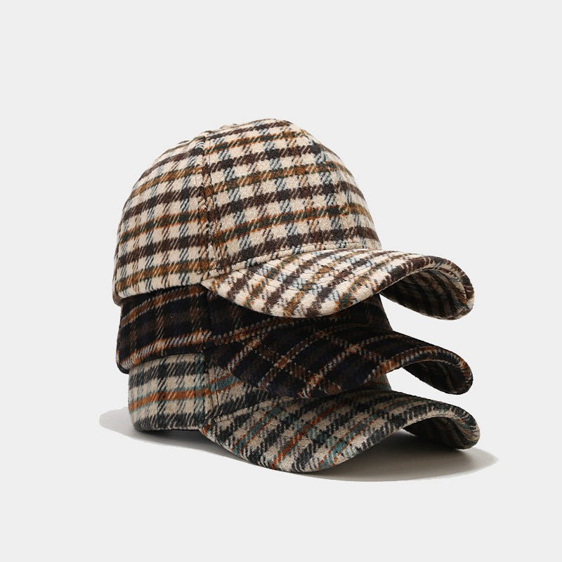 Literary Retro Classic Plaid Baseball Cap