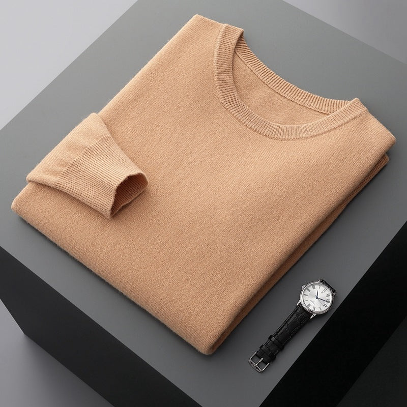 Men's Round Neck Pure Cashmere Shirt New Autumn And Winter Sweater