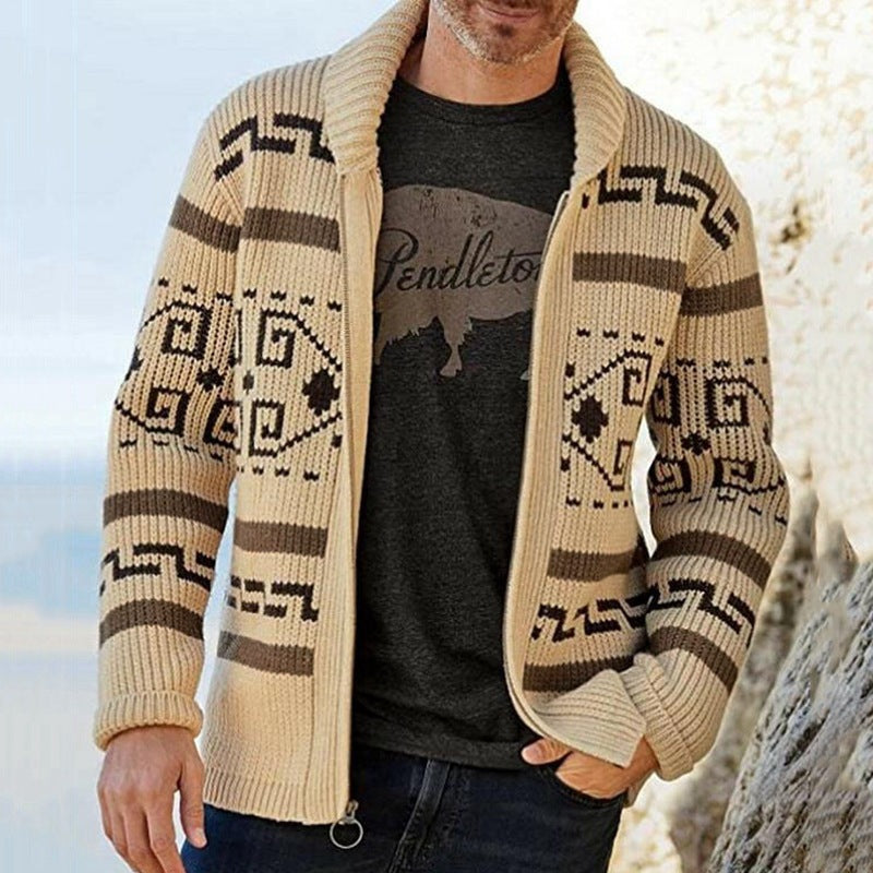 Men's Fashion Lapel Youth Casual Cardigan Jacket