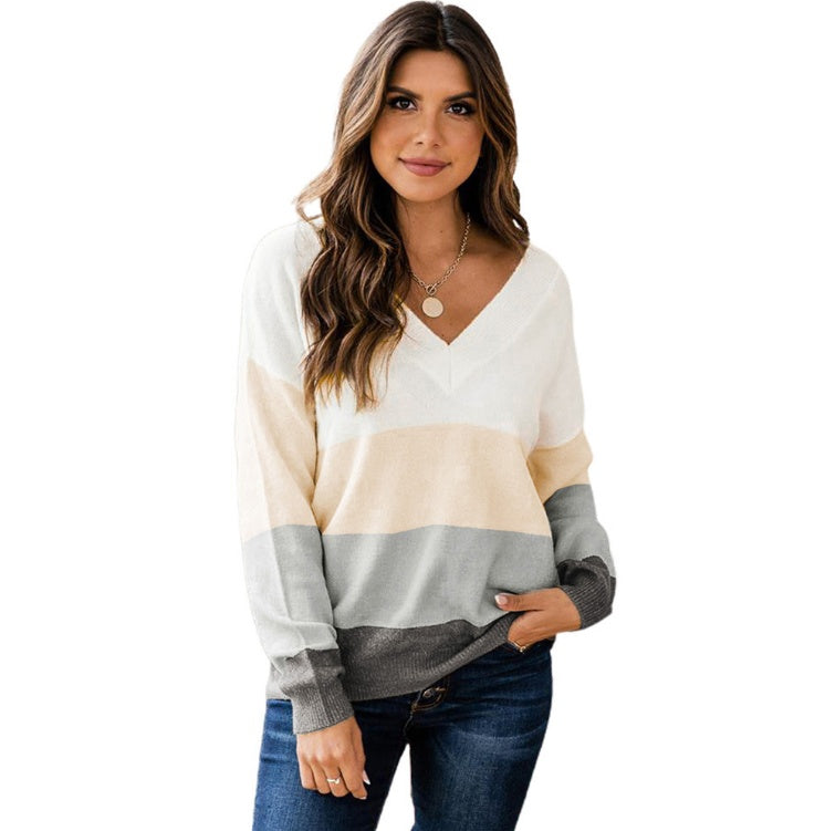 Ladies Casual Loose Long Sleeve Top Sweater