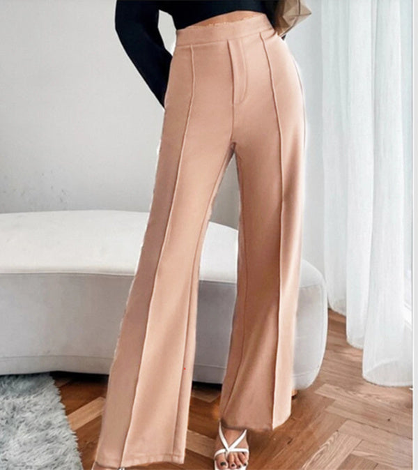 Loose Straight Pants Women High Waist Casual Trousers