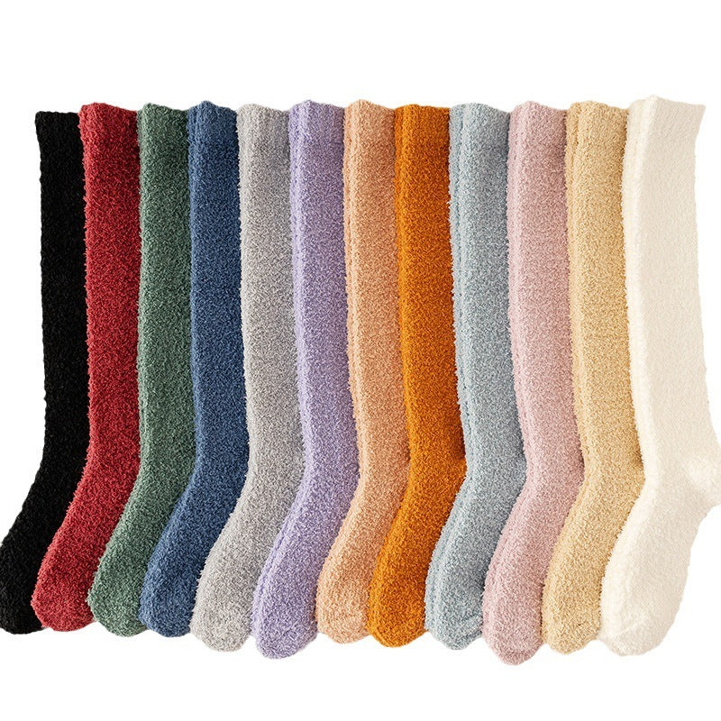 Lint-free Coral Fleece Socks Warm