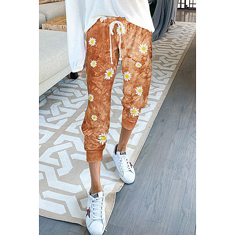 Loose Printed Home Pants Casual Pants