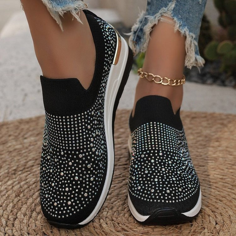 Spring Flyknit Slip-on Casual Mesh Breathable Sock-like Shoes