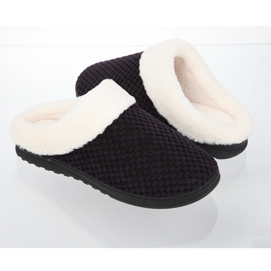 Household Warm Keeping Men's And Women's Cotton Thickened Indoor Slippers