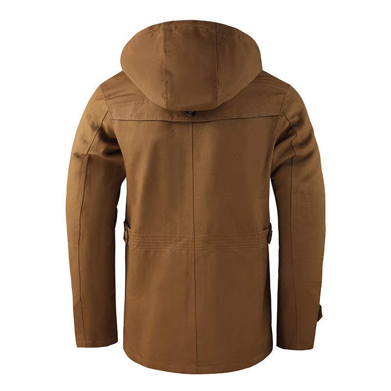 Mid-length Men's Hoodie Jacket