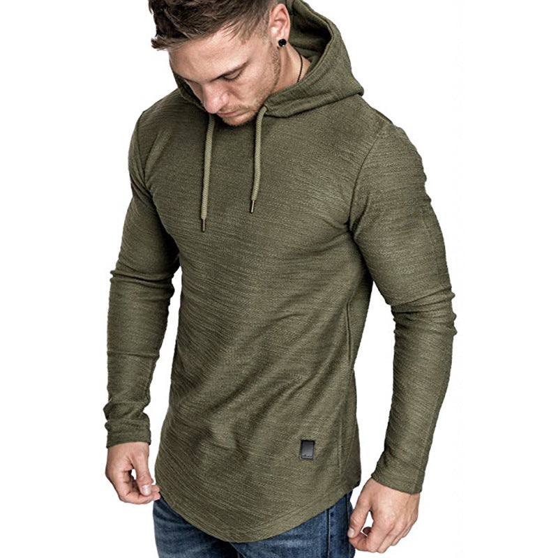 Men Hoodie Sweatshirt Casual Long Sleeve Slim Top