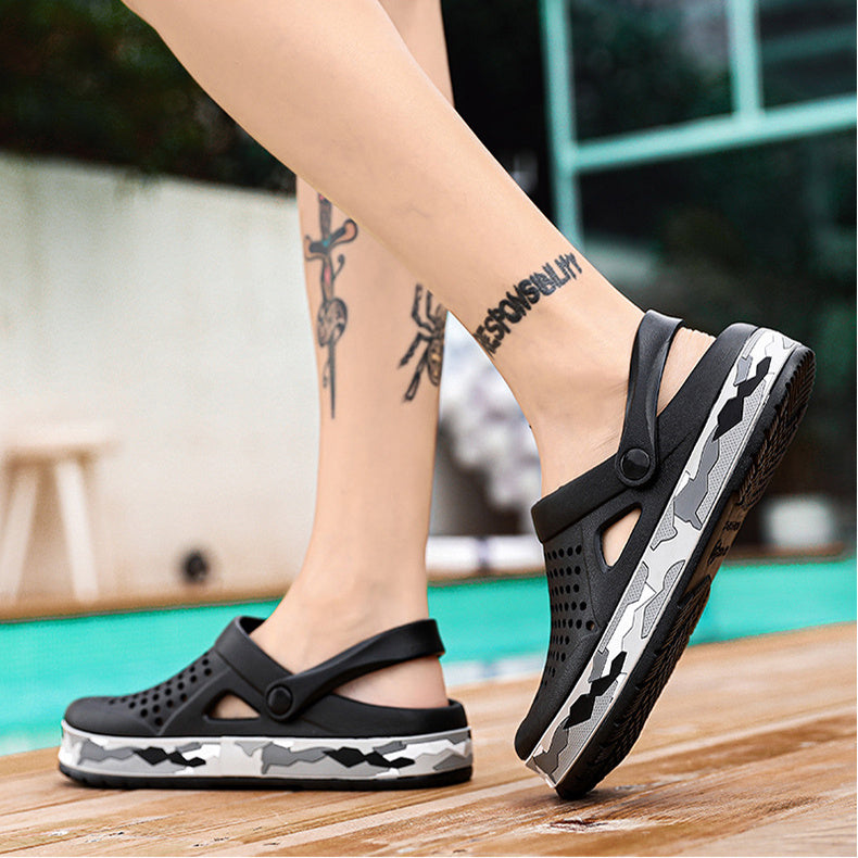 Summer Sandals With Baotou Non-Slip Slippers Thick-Soled Crocks