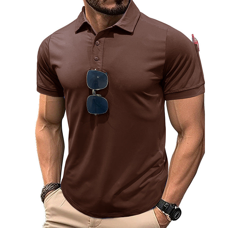 Outdoor Quick-drying Lapel Sports Short-sleeved T-shirt Polo Shirt