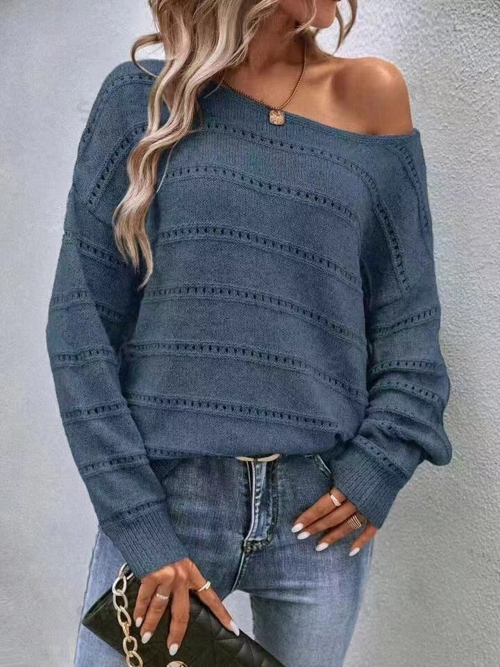 Women's Loose Slouchy Casual Knit Top