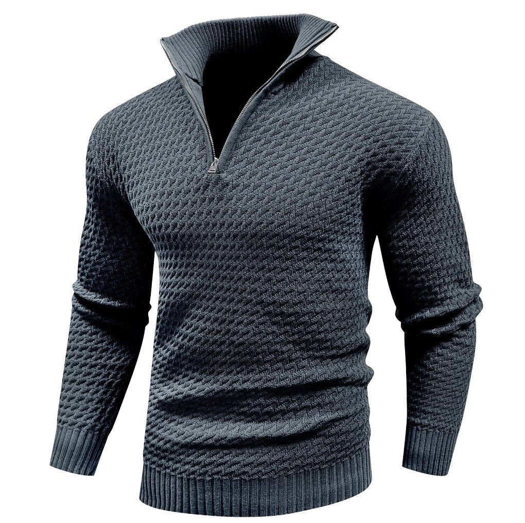 Men's Sweater Plus Size Half-turtleneck