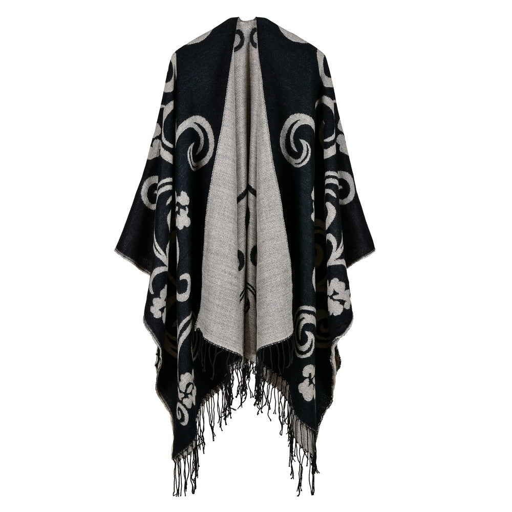 Autumn And Winter Scarf Versatile Lattice Ladies Travel Shawl