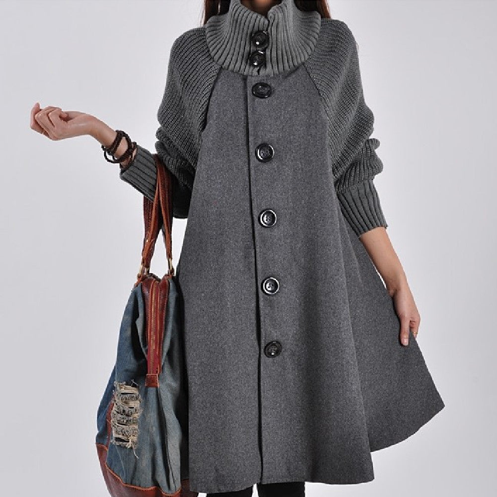 Fashion Mid-length Trench Coat For Women
