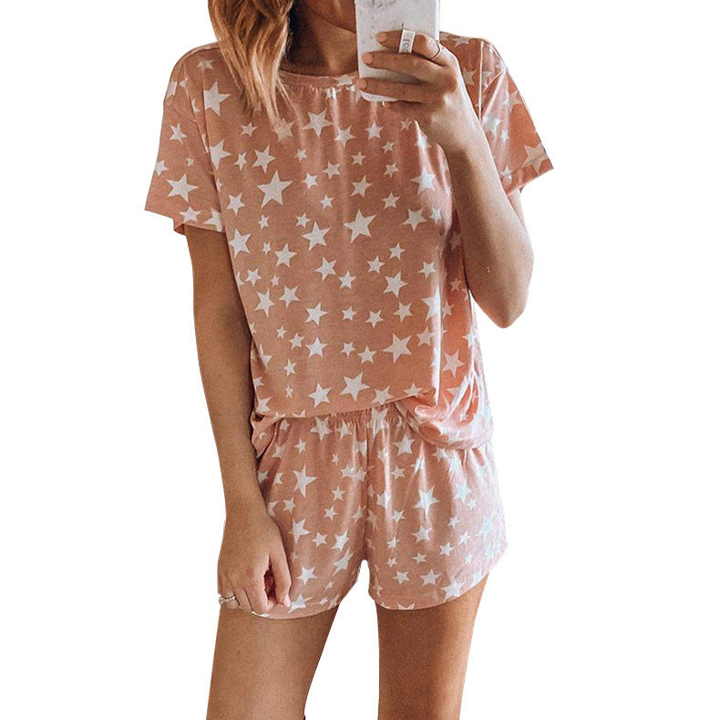 Printed Pajamas And Home Set