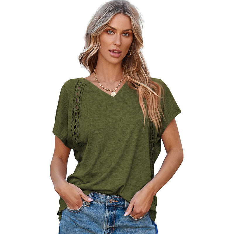 Loose All-match Short-sleeved T-shirt For Women