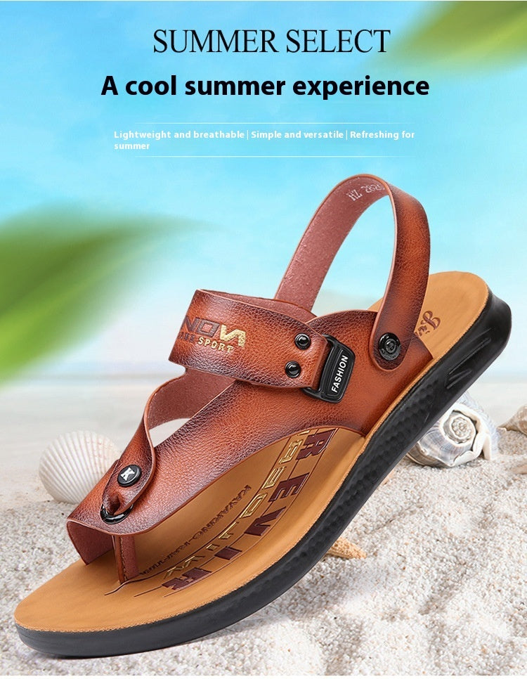 Flip Flops Non-slip Beach Fashion Shoes Microfiber Casual Sandals